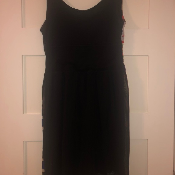 Desigual multi-coloured patterned front, full black back size M. - Picture 3 of 3